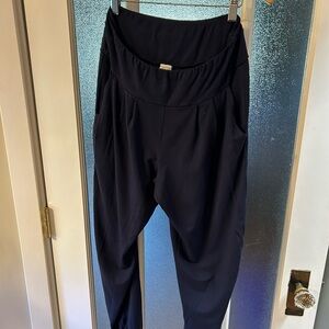 Encircled dressy sweatpants, medium, regular length, navy blue